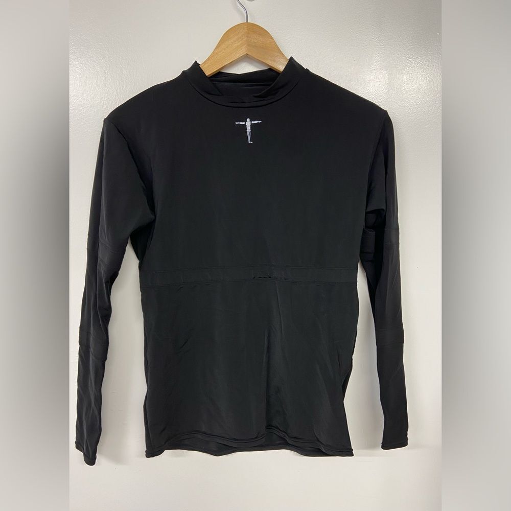 Pro-Scepter Men's Black Long Sleeve Crew Neck Compression Shirt Size Small